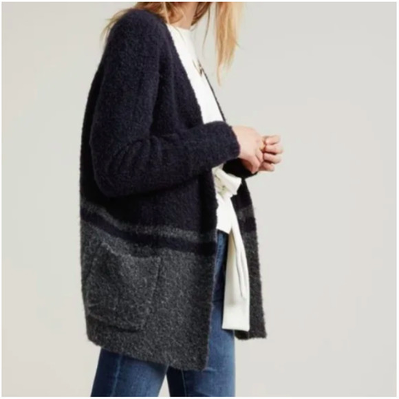Madewell Sweaters - Madewell Boucle Color Block Cardigan Women Large